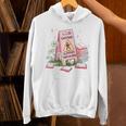 Caution Slippery When Reading Book Reader Unisex Hoodie