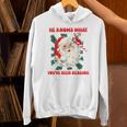 Christmas Bookish He Knows What You'Ve Been Reading Women Unisex Hoodie