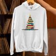 Christmas Tree Of Books Holiday Unisex Hoodie Christmas Tree Of Books Holiday Unisex Hoodie
