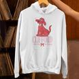 Clifford The Big Red Dog Pink Text With Bow Illustrated Book Unisex Hoodie Clifford The Big Red Dog Pink Text With Bow Illustrated Book Unisex Hoodie