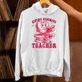 Cupid's Favorite Teacher Valentines Day Heart Book Lover Unisex Hoodie