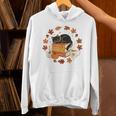 Cute Cat Fall In Love With Reading Book Cat Lover Librarian Unisex Hoodie