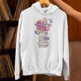 Cute Octopus Bookworm Fun Reading Tee For Book Lovers Unisex Hoodie