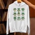 Cute Shamrock Reading Books St Patrick's Day Teacher Reading Unisex Hoodie