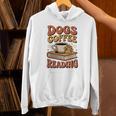 Dogs Coffee Reading Book Lover Unisex Hoodie