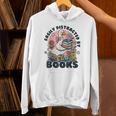Easily Distracted By Books Read Goose Lover Bookworm Reading Unisex Hoodie