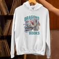 Easily Distracted By Dragons And Books Bookworm Unisex Hoodie Easily Distracted By Dragons And Books Bookworm Unisex Hoodie
