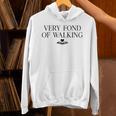 Very Fond Of Walking Book Lover Mom Walking Bookish Unisex Hoodie