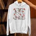 Ghost Book Reading Christmas Books Lover Teacher Kids Unisex Hoodie