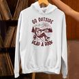 Go Outside Read a Book Vintage Bibliophiles Unisex Hoodie