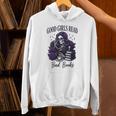 Good Girls Read Bad Books Sarcastic Skeleton Goth Skull Unisex Hoodie