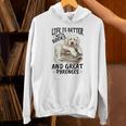 Great Pyrenees Dog Breed Life Is Better With Books And Great Unisex Hoodie Great Pyrenees Dog Breed Life Is Better With Books And Great Unisex Hoodie