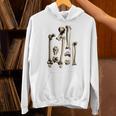 Hip And Leg Bones Book Print Vintage Human Bones Unisex Hoodie