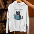 Just One More Chapter Bookworm Cat Book Lover Unisex Hoodie