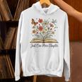Just One More Chapter Open Book Flowers Unisex Hoodie Just One More Chapter Open Book Flowers Unisex Hoodie