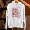 Librarian Books Are My Valentine Teacher Valentines Teach Unisex Hoodie