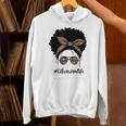 Librarian Teacher Messy Bun Life Book Library Back To School Unisex Hoodie