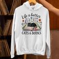 Life Is Better With Cats And Books Unisex Hoodie Life Is Better With Cats And Books Unisex Hoodie