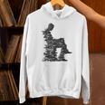 Men Pixel Art Geometric Book Human Drawing Graphic Men Unisex Hoodie