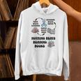 Nothing Beats Reading Rock Paper Scissors Reader Book Lover Unisex Hoodie