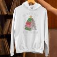 Oh What Fun It Is To Read Book Christmas Tree Premium Tri-Blend Unisex Hoodie