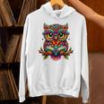 Owl With Glasses And Book Reading Unisex Hoodie