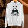 Panda Reading Chapter Books Unisex Hoodie