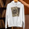 Queen Of Books Playing Card Aesthetic For Book Lovers Premium Tri-Blend Unisex Hoodie