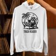 Raccoon Reading Books Summer Humor Trash Reader Unisex Hoodie