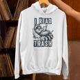 Racoon Reading Spicy Smutty Book Booktok I Read Trashy Books Unisex Hoodie