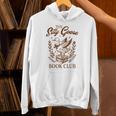 Reading Book Lover Bookish Librarian Silly Goose Book Club Unisex Hoodie