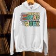 Reading Born To Read Forced To Work Bookish Book Lover Unisex Hoodie