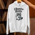 I Require Books Raccoon Reading For Book Lovers Unisex Hoodie I Require Books Raccoon Reading For Book Lovers Unisex Hoodie