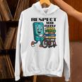 Respect Elders Cellphone Pushing Books In a Wheelchair Unisex Hoodie