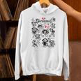 Skelanimals I Bite Vintage Retro Dead Pet Textbook Collage Unisex Hoodie