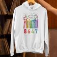 Subtle Floral Foxglove Daisy Tulip Book Lover Unisex Hoodie