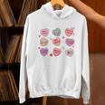 Things I Do On Valentines's Day Book Lover Candy Heart Unisex Hoodie