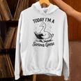 Today I'm A Serious Goose Animal Reading Book Lovers Unisex Hoodie