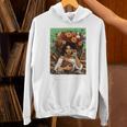 History Month Black Afro Girl Women Book Lovers Floral Unisex Hoodie
