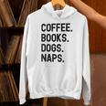 Vintage Coffee Books Dogs Naps Retro Unisex Hoodie Vintage Coffee Books Dogs Naps Retro Unisex Hoodie