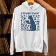 I Do What I Want Cat Reading Book Boho Flowers Vintage Unisex Hoodie I Do What I Want Cat Reading Book Boho Flowers Vintage Unisex Hoodie