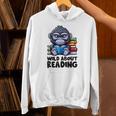 Wild About Reading Book Lover Gorilla Unisex Hoodie