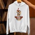 Woman And Books Stack Afro Girl Book Lover Premium Tri-Blend Unisex Hoodie Woman And Books Stack Afro Girl Book Lover Premium Tri-Blend Unisex Hoodie