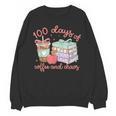100 Days Of Coffee And Chaos Coquette Bow Book Apple Unisex Sweatshirt 100 Days Of Coffee And Chaos Coquette Bow Book Apple Unisex Sweatshirt