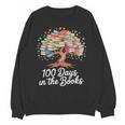 100th Day Of School Books Tree Reading Unisex Sweatshirt