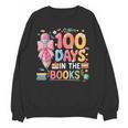 100th Day Of School Teacher Floral 100 Days In The Books Unisex Sweatshirt