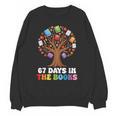 67 Days In The Books Reading Teacher 67th Day Of School Kids Unisex Sweatshirt