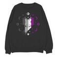 Ace Pride Book With Stars Moons And Magic Hand Unisex Sweatshirt