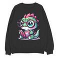 Adorable Book Lover Basilisk With Reading Glasses Cute Unisex Sweatshirt Adorable Book Lover Basilisk With Reading Glasses Cute Unisex Sweatshirt