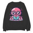 Adorable Book Lover Octopus With Reading Glasses Cute Unisex Sweatshirt Adorable Book Lover Octopus With Reading Glasses Cute Unisex Sweatshirt